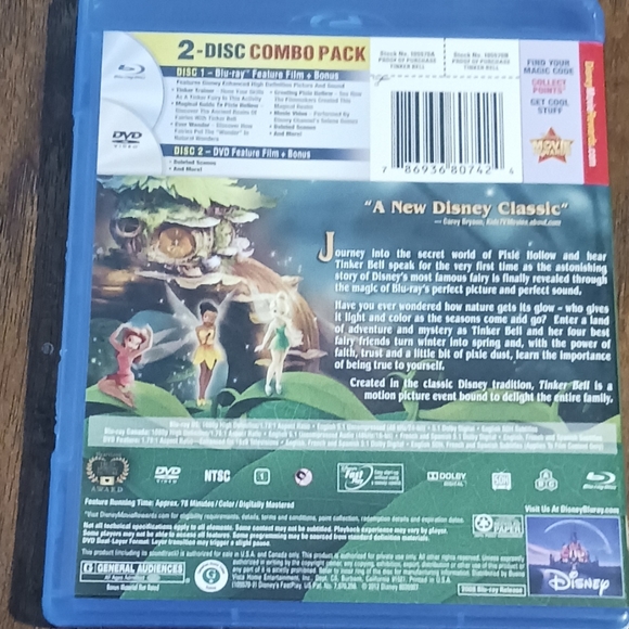 Walt Disney's TINKER BELL on BLU-RAY + DVD - Picture 2 of 2